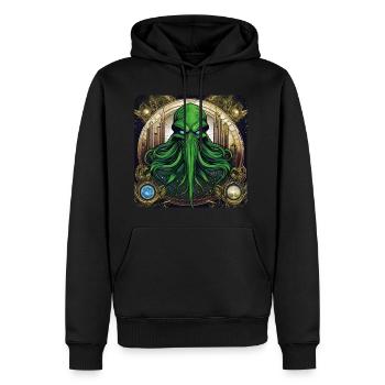 Cthulhu Monsters in the Universe - Men’s Premium Organic Hoodie - black - Front - Nico (187cm)