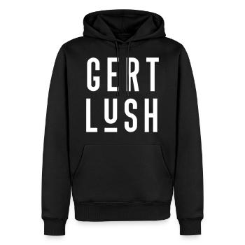 Bristol Dialect Gert Lush - Men’s Premium Organic Hoodie - black - Front - Nico (187cm)