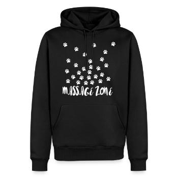 Massage Zone - Männer Premium Bio Hoodie - Schwarz - Vorne - Nico (187cm)