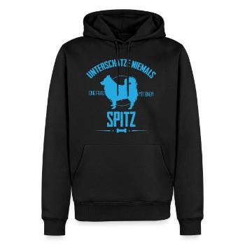 Spitz Shirt-Unterschätze Frau - Männer Premium Bio Hoodie - Schwarz - Vorne - Nico (187cm)