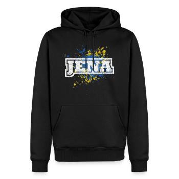 Jena - Sweat à capuche Premium bio Homme - noir - Devant - Nico (187cm)