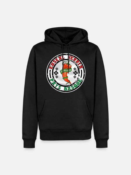 Espelette Pays Basque - Sweat à capuche Premium bio Homme -