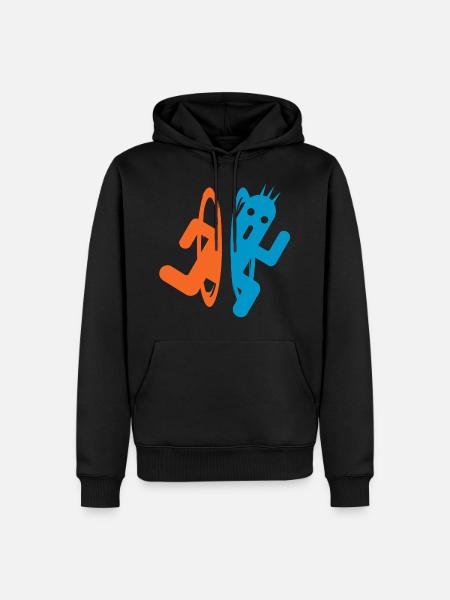 Portals and 1000 needles - Men’s Premium Organic Hoodie - black