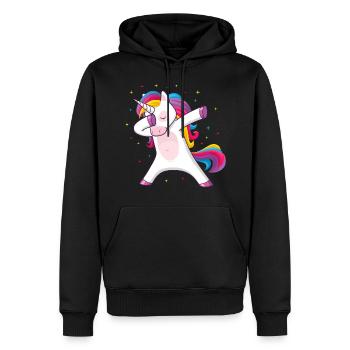 Dabbing Unicorn Dabbing Unicorn Gift Idea - Sweat à capuche Premium bio Homme - noir - Devant - Nico (187cm)
