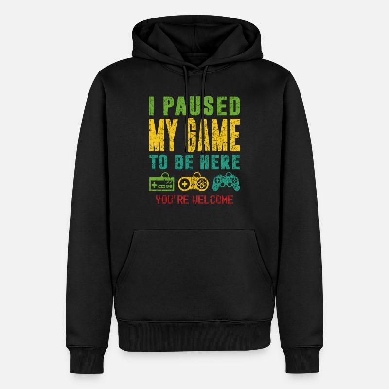 Konsole Videospiel Controller Zocker Gamer - Männer Premium Bio Hoodie - Schwarz