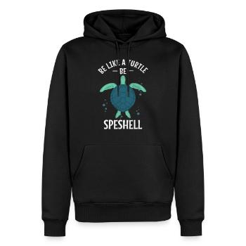 turtle - Men’s Premium Organic Hoodie - black - Front - Nico (187cm)