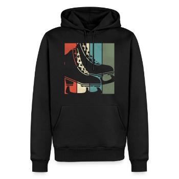 Skating figure skating - Men’s Premium Organic Hoodie - black - Front - Nico (187cm)