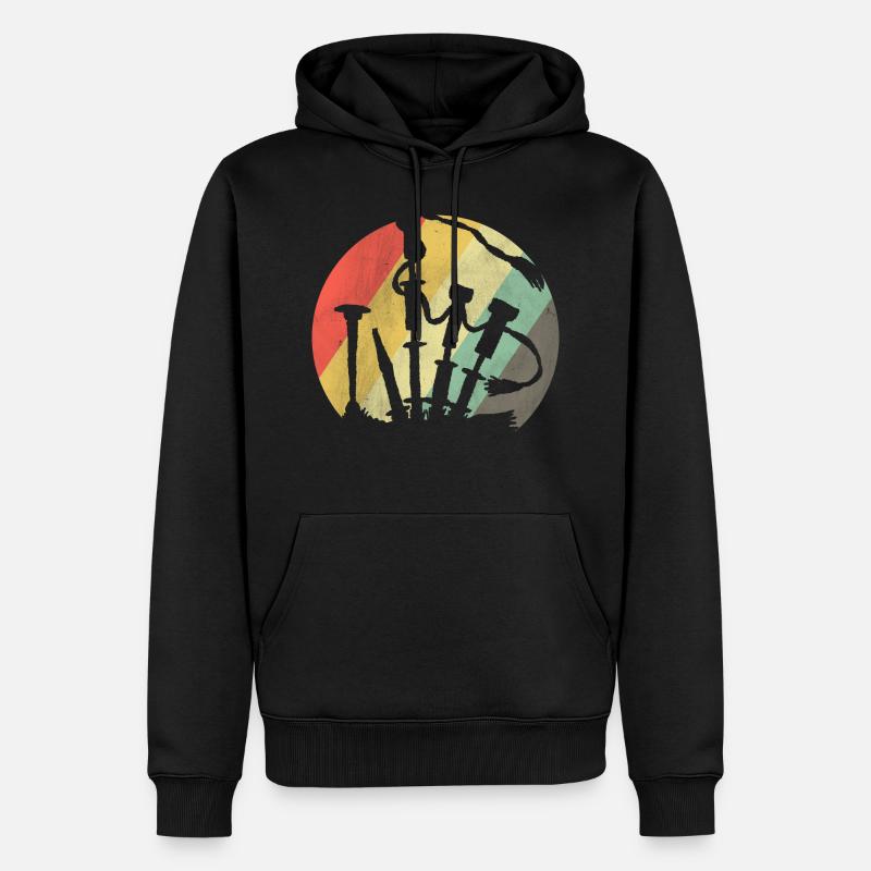 Cornemuse - Sweat à capuche Premium bio Homme - noir