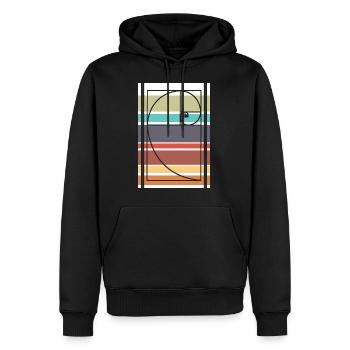 Fibonacci math - Men’s Premium Organic Hoodie - black - Front - Nico (187cm)