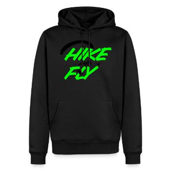 Hike and Fly Paragliding - Männer Premium Bio Hoodie - Schwarz - Vorne - Nico (187cm)