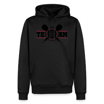 darts fléchettes fléchettes de fléchettes équipe - Sweat à capuche Premium bio Homme - noir - Devant - Nico (187cm)