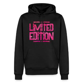limited edition pink - Männer Premium Bio Hoodie - Schwarz - Vorne - Nico (187cm)