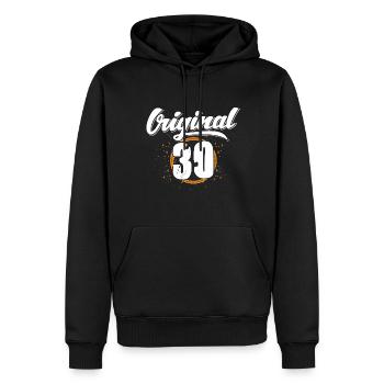 The real 30! 30th birthday - Men’s Premium Organic Hoodie - black - Front - Nico (187cm)
