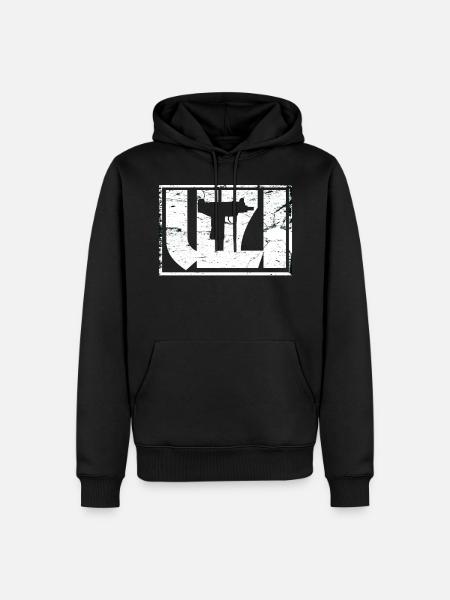 UZI-Waffe - Männer Premium Bio Hoodie - Schwarz