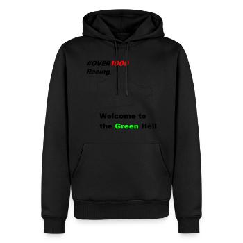 green Hell - Männer Premium Bio Hoodie - Schwarz - Vorne - Nico (187cm)
