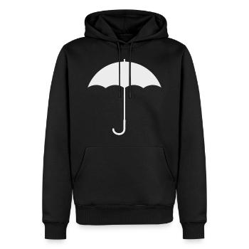 Regenschirm - Männer Premium Bio Hoodie - Schwarz - Vorne - Nico (187cm)