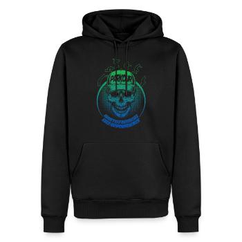 Parkour Freerunner Traceur Le Parcour - Sweat à capuche Premium bio Homme - noir - Devant - Nico (187cm)