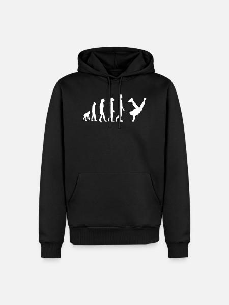 Breakdance Dancing Hip Hop R'nB Breakdancer - Herre Premium økologisk hoodie - sort