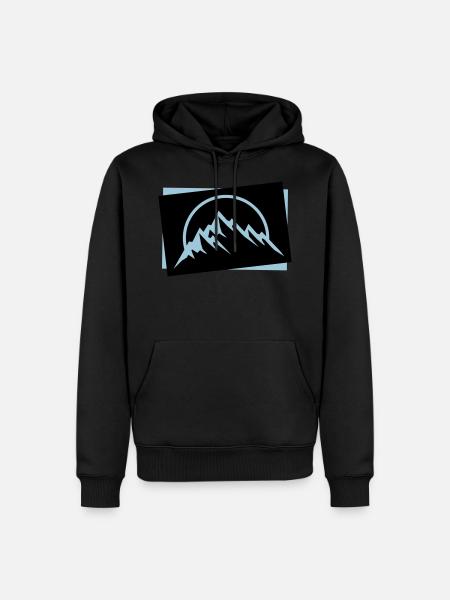 Mountains Symbol Nature Icon - Men’s Premium Organic Hoodie - 