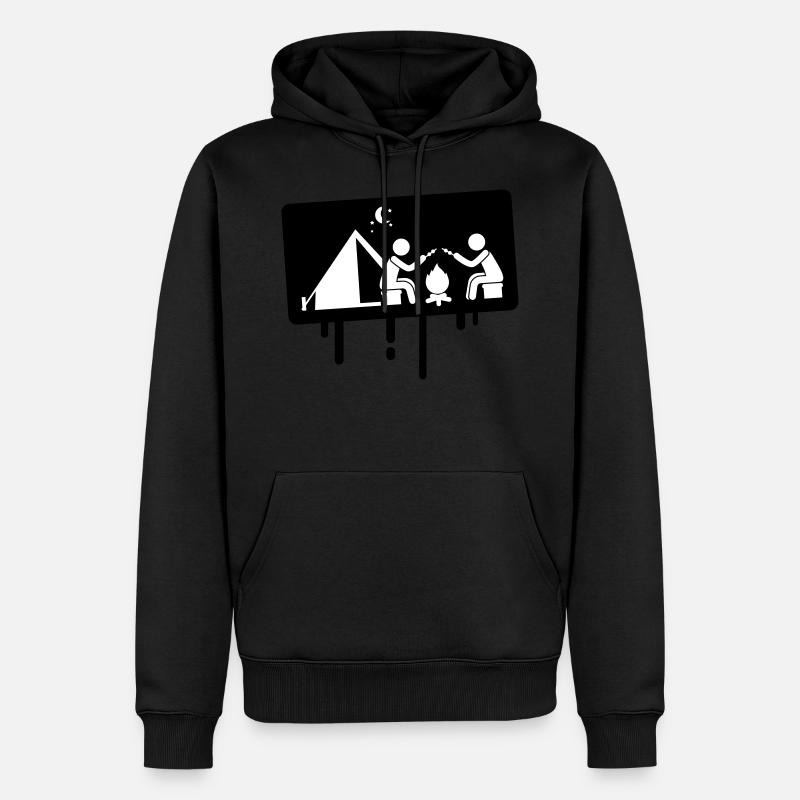 Camping camper - Sweat à capuche Premium bio Homme - undefined