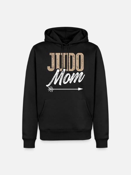 mom mama judo - Men’s Premium Organic Hoodie - black