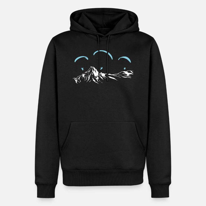 Paragliding Paragleiter Gleitschirm - Männer Premium Bio Hoodie - Schwarz