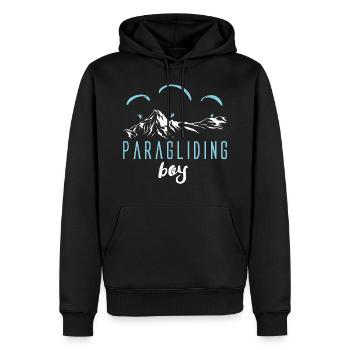 Paragliding Paragleiter Gleitschirm - Männer Premium Bio Hoodie - Schwarz - Vorne - Nico (187cm)