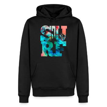 Surf Wellen Surfer Beach Surf - Sweat à capuche Premium bio Homme - noir - Devant - Nico (187cm)