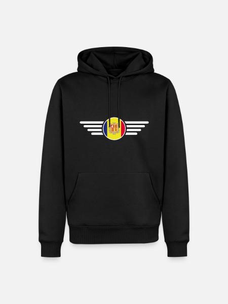 Andorra Style Design T-Shirt - Men’s Premium Organic Hoodie - black