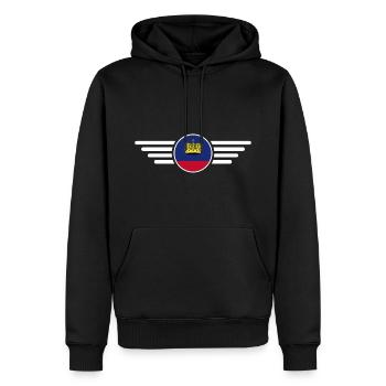 Liechtenstein Style Design T-Shirt - Sweat à capuche Premium bio Homme - noir - Devant - Nico (187cm)