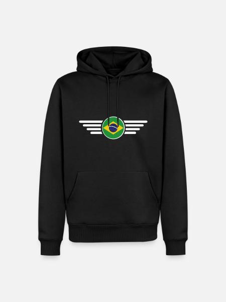 Brazil Style Design T-Shirt - Men’s Premium Organic Hoodie - black