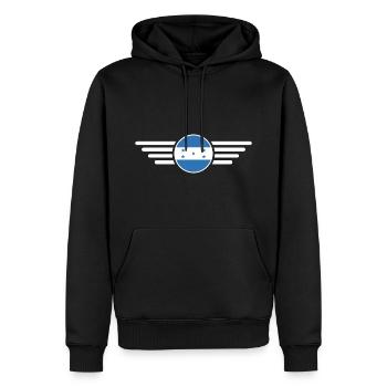 Ich liebe Honduras, Stil Design T-Shirt - Männer Premium Bio Hoodie - Schwarz - Vorne - Nico (187cm)