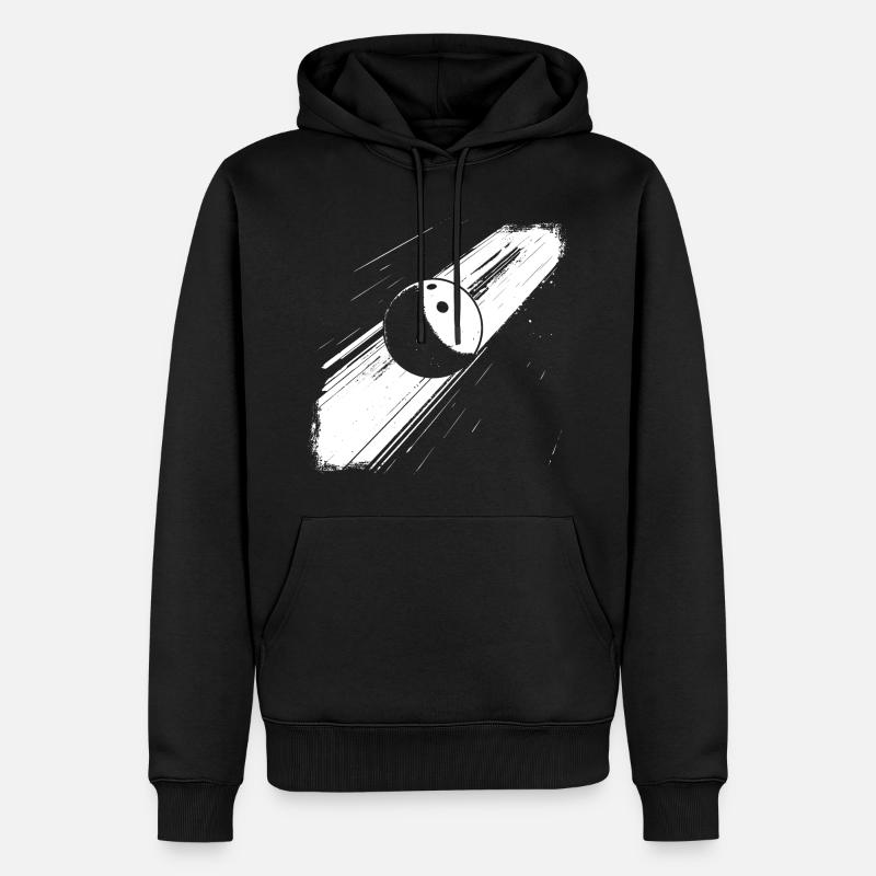 Boule de bowling - Sweat à capuche Premium bio Homme - noir