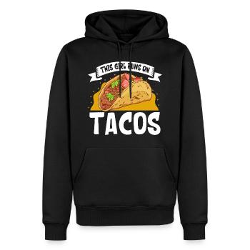 Ladies love Tacos - Männer Premium Bio Hoodie - Schwarz - Vorne - Nico (187cm)