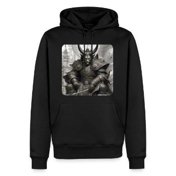 Démon, Monstre, Monstre, Monstre, - Sweat à capuche Premium bio Homme - noir - Devant - Nico (187cm)