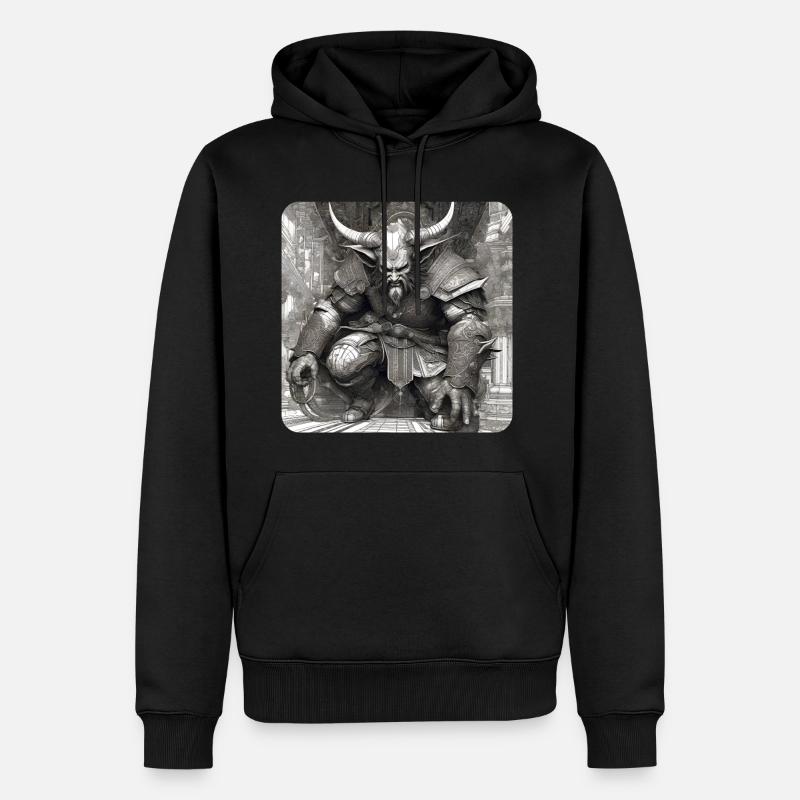 Démon, Monstre, Monstre, Monstre, - Sweat à capuche Premium bio Homme - noir