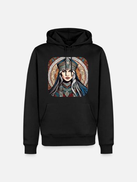 Mystical Fantasy Woman - Men’s Premium Organic Hoodie - black