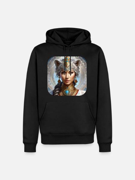 Mystic Animal Shaman - Men’s Premium Organic Hoodie - black