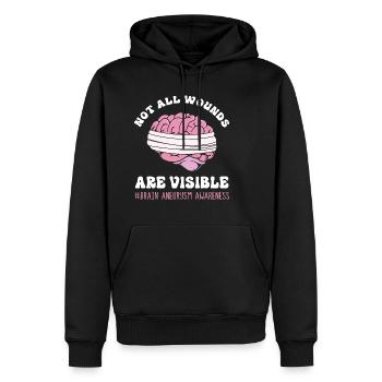 Gehirn Aneurysma - Männer Premium Bio Hoodie - Schwarz - Vorne - Nico (187cm)