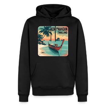 Koh Phangan Thailand - Männer Premium Bio Hoodie - Schwarz - Vorne - Nico (187cm)