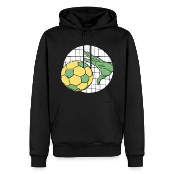 Joueur de handball Handball Ball Outfit HandballEr - Sweat à capuche Premium bio Homme - noir - Devant - Nico (187cm)