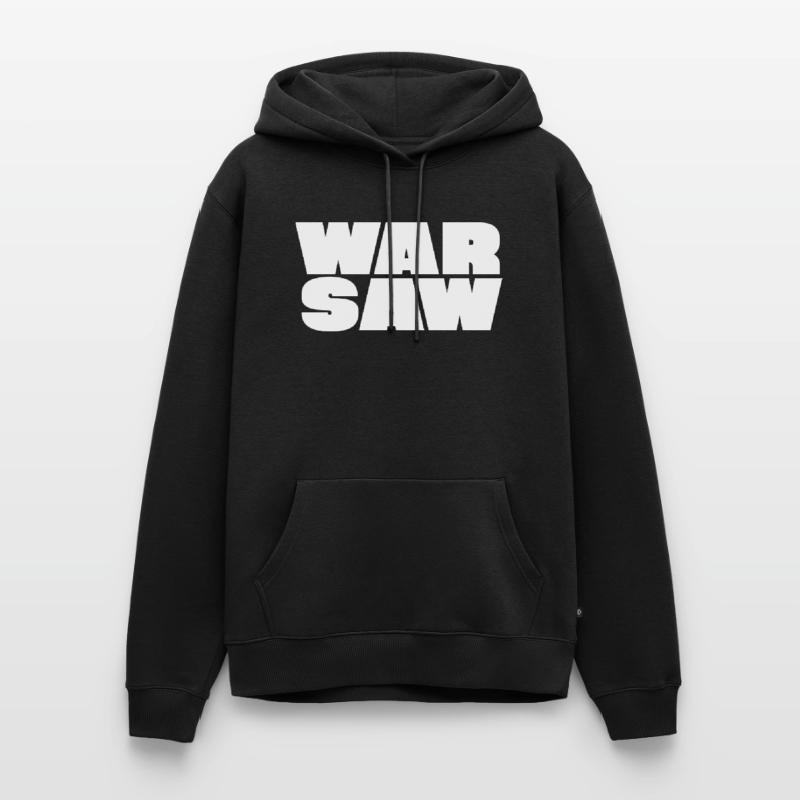 Conception audacieuse du logo de Varsovie Sweat à capuche Premium bio Homme