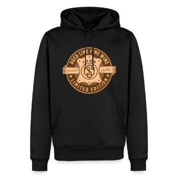 Vieilli comme du bon vin 1984 idée cadeau d’anniversaire - Sweat à capuche Premium bio Homme - noir - Devant - Nico (187cm)