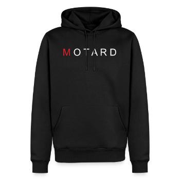 Moto Cross - Männer Premium Bio Hoodie - Schwarz - Vorne - Nico (187cm)