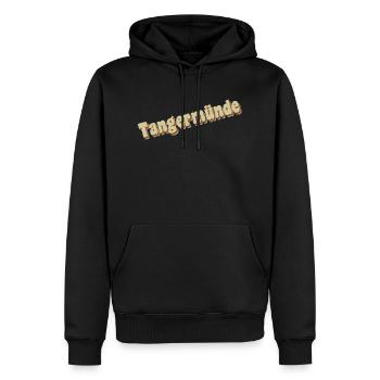 Tangermünde - Männer Premium Bio Hoodie - Schwarz - Vorne - Nico (187cm)