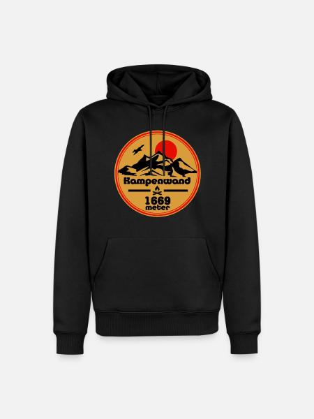 kampenwand - Männer Premium Bio Hoodie - Schwarz