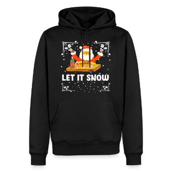 Weihnachtsmann Kokain Weihnachten - Männer Premium Bio Hoodie - Schwarz - Vorne - Nico (187cm)