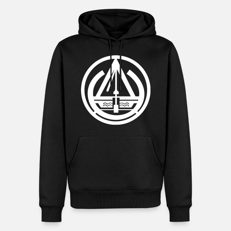 Brunnenbauer Zunftzeichen - Männer Premium Bio Hoodie - Schwarz
