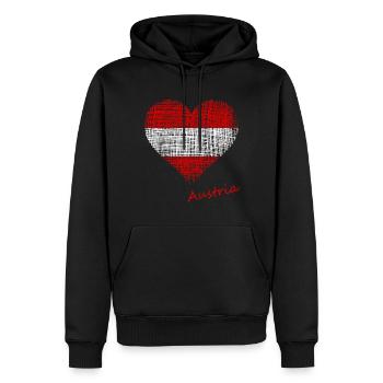 Österreich Austria österreich austria - Männer Premium Bio Hoodie - Schwarz - Vorne - Nico (187cm)