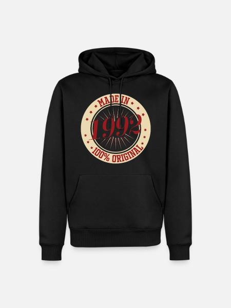 Fabriqué en 1992, l’original - Sweat à capuche Premium bio Homme - noir